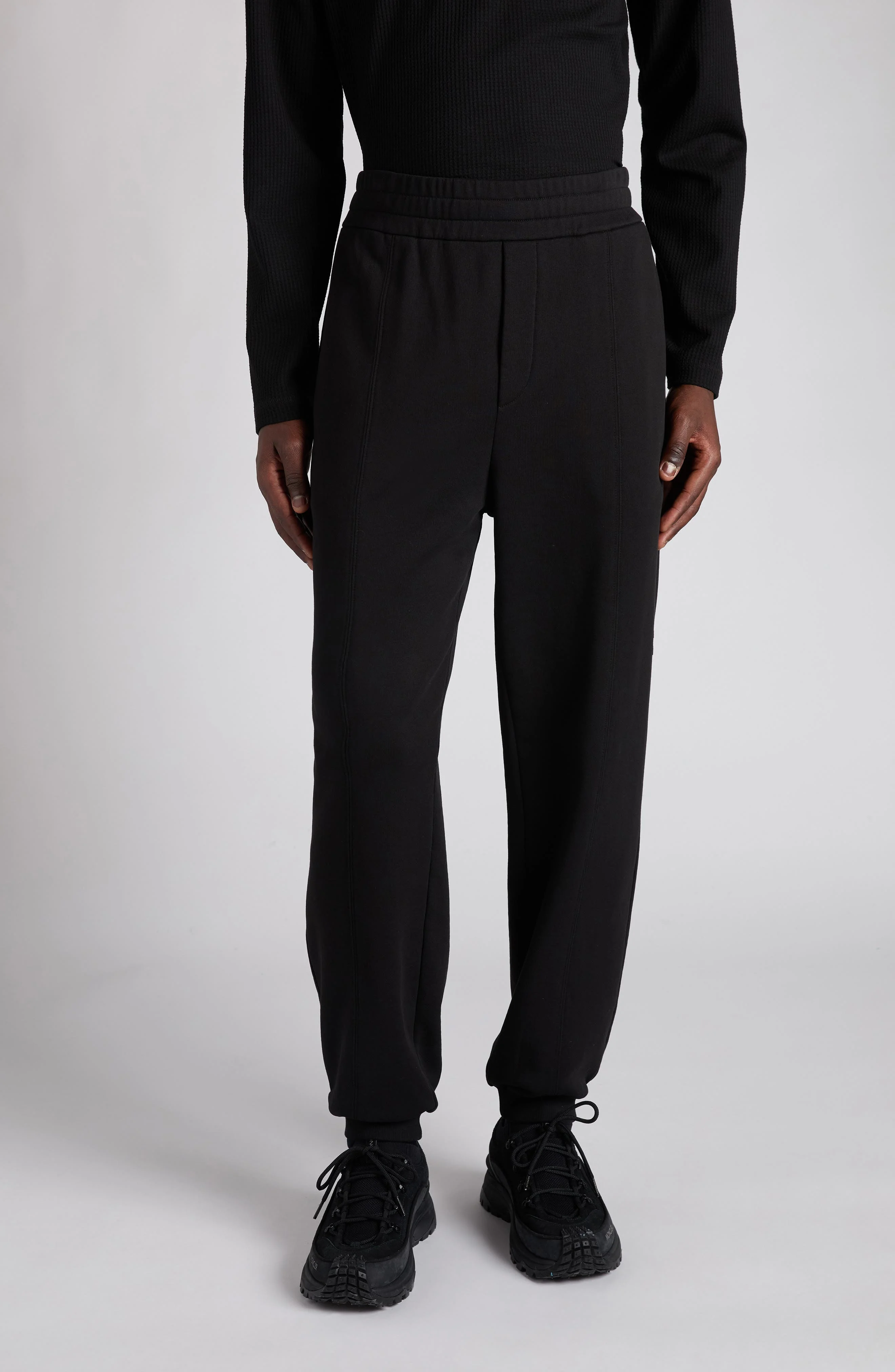 Moncler Logo Joggers in Black at Nordstrom - 1