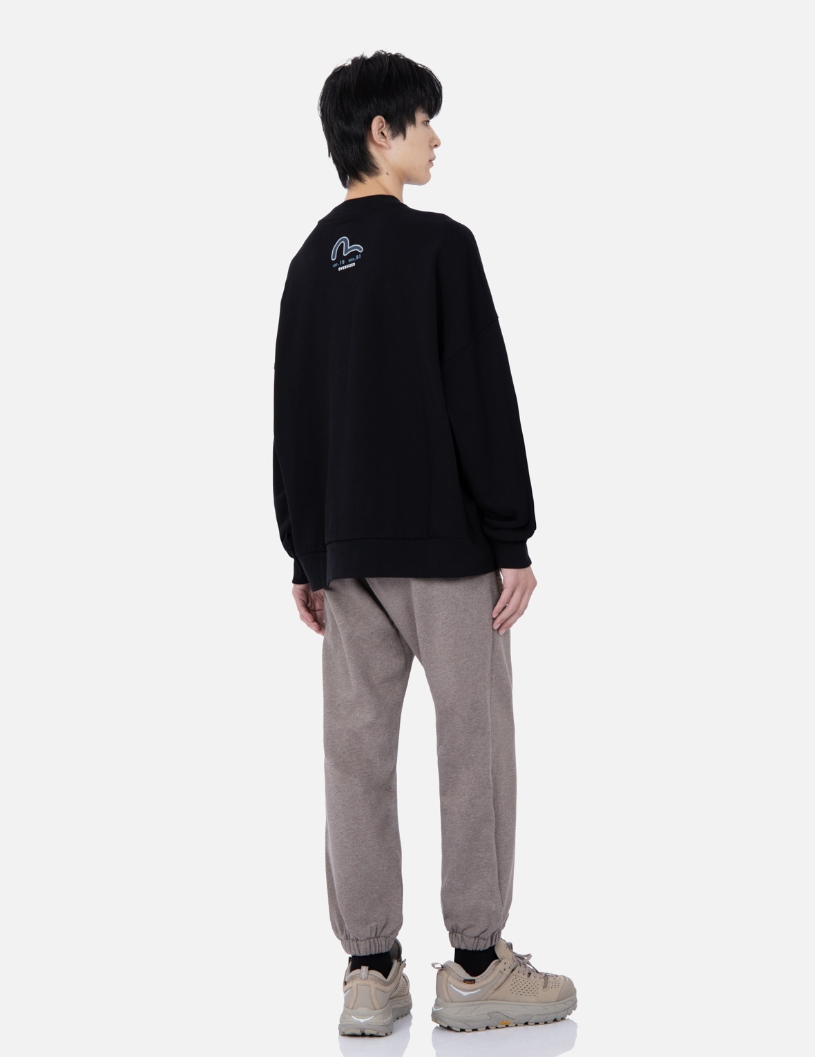 RETRO LOGO PRINT OVERSIZED SWEATSHIRT - 4