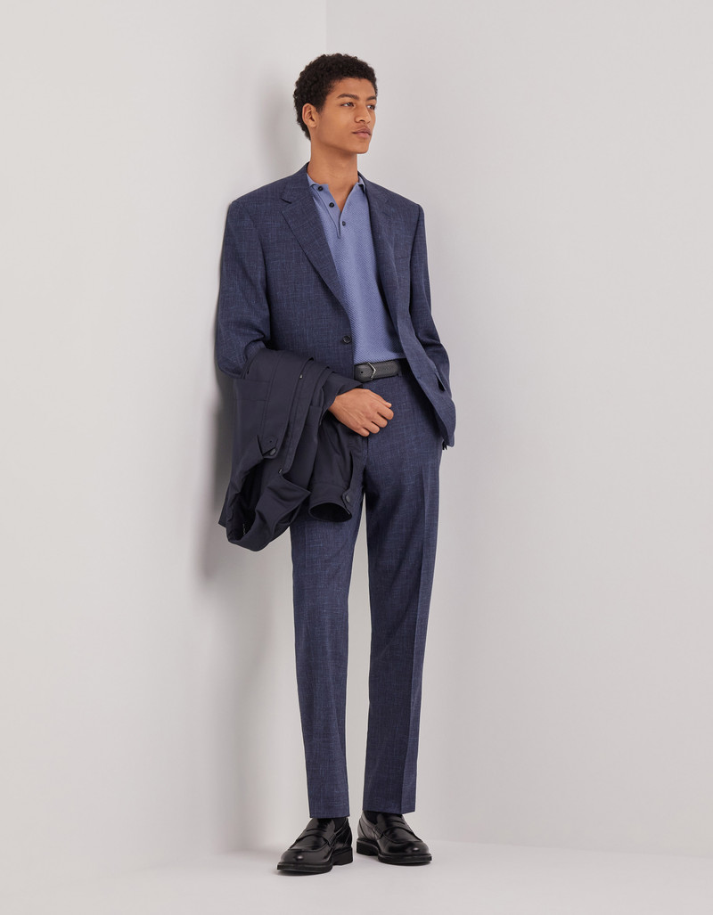 Canali TRAVEL PANTS IN WOOL SILK AND LINEN outlook