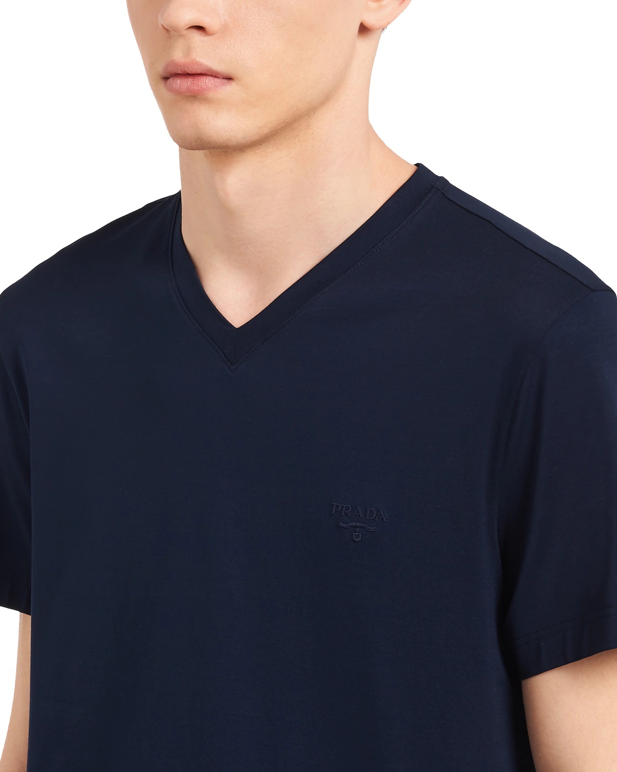 Stretch cotton T-shirt - 5