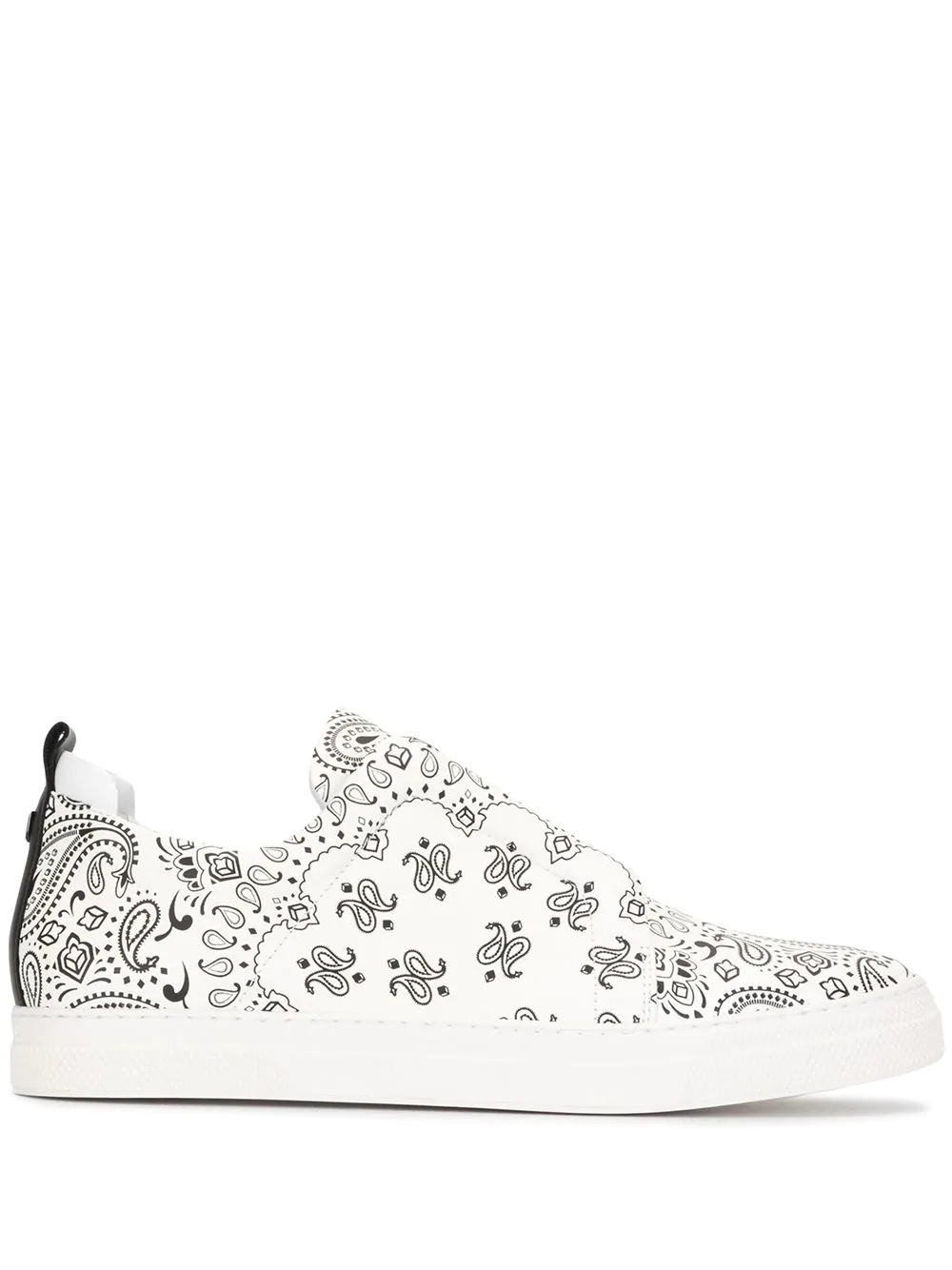 paisley print slip-on sneakers - 1