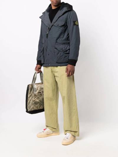 Stone Island multi-pocket hooded jacket outlook