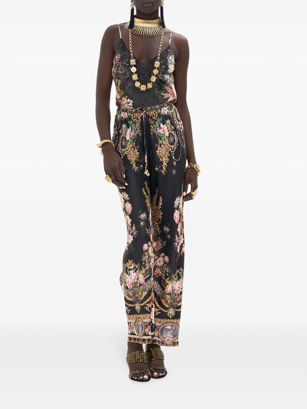 graphic-print trousers - 3