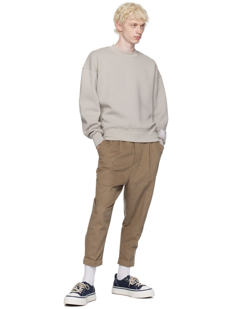AMI Paris Gray Crewneck Sweatshirt outlook