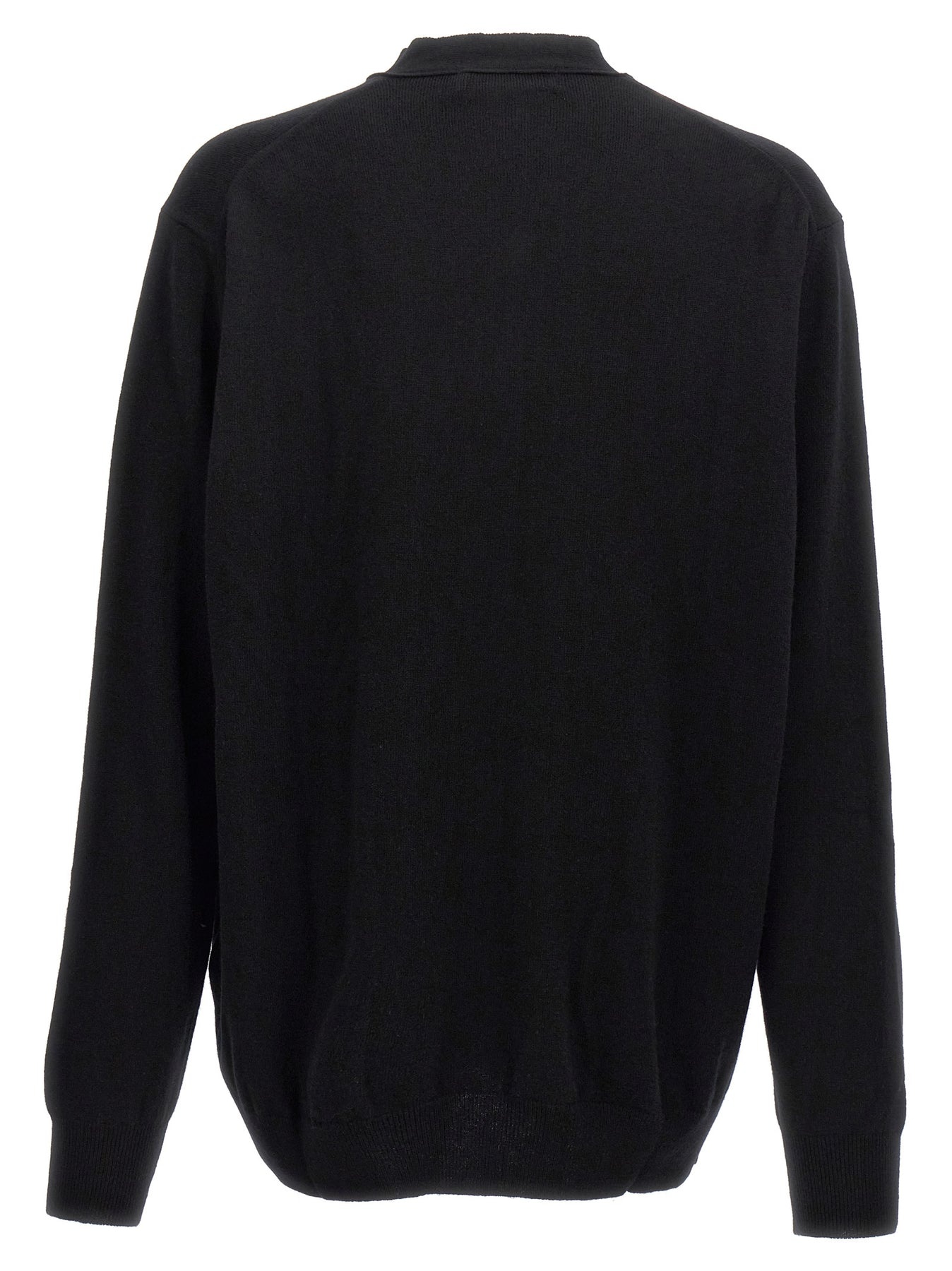 Wool Cardigan Sweater, Cardigans Black - 2