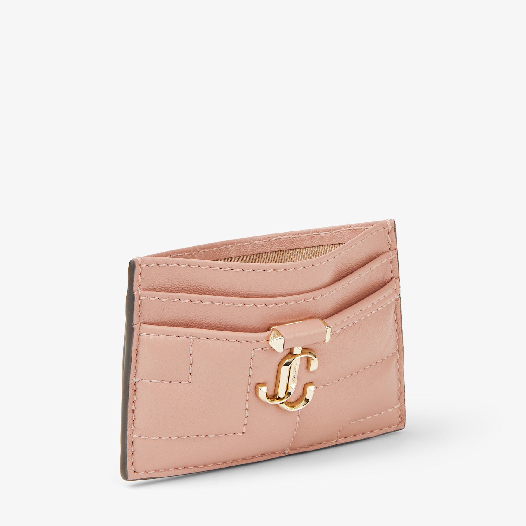 Umika Avenue
Ballet Pink Quilted Nappa Leather Card Holder with JC Emblem - 3