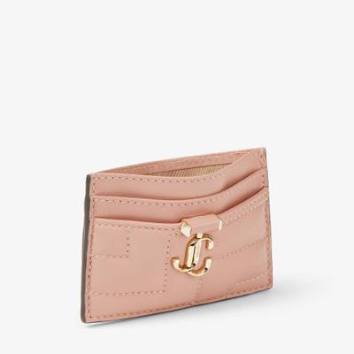JIMMY CHOO Umika Avenue
Ballet Pink Quilted Nappa Leather Card Holder with JC Emblem outlook