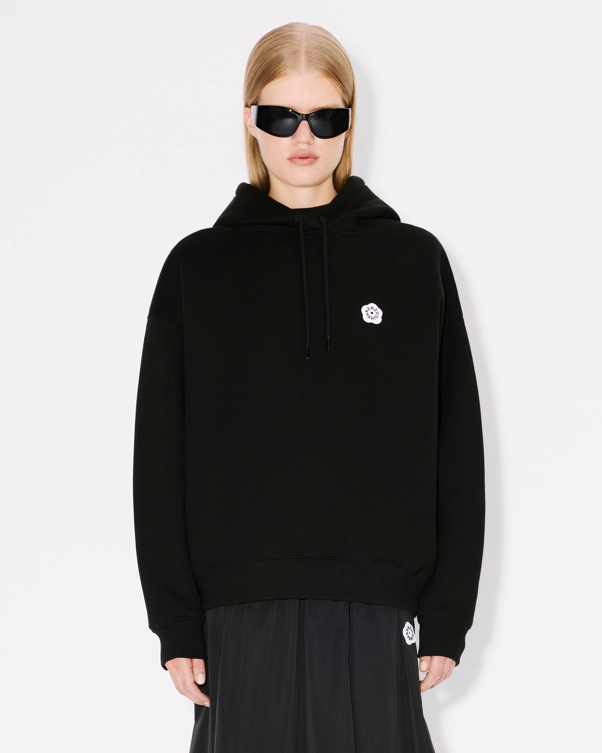 'Boke Flower 2.0' embroidered oversized hoodie in cotton - 3