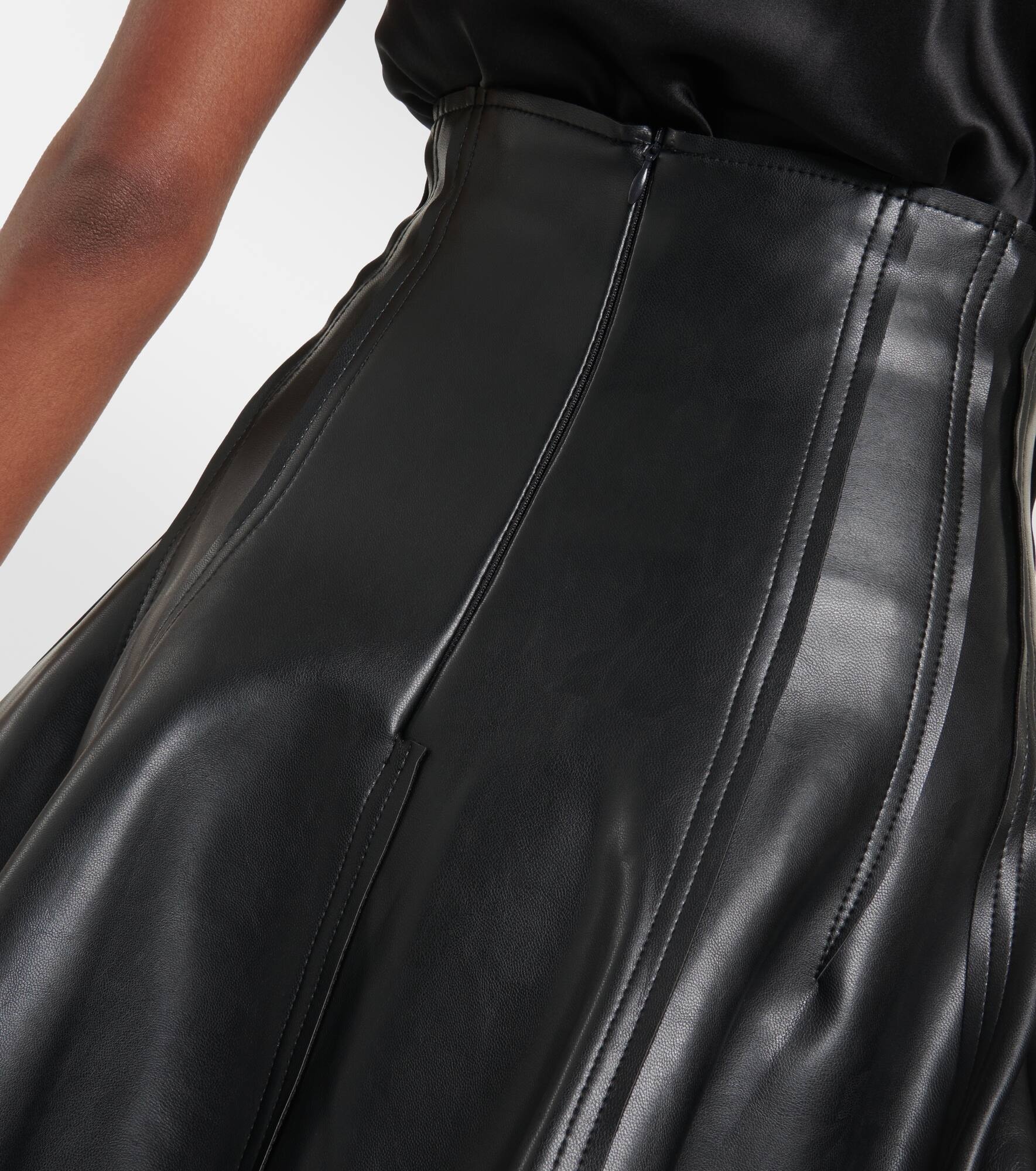 Grace faux leather miniskirt - 5