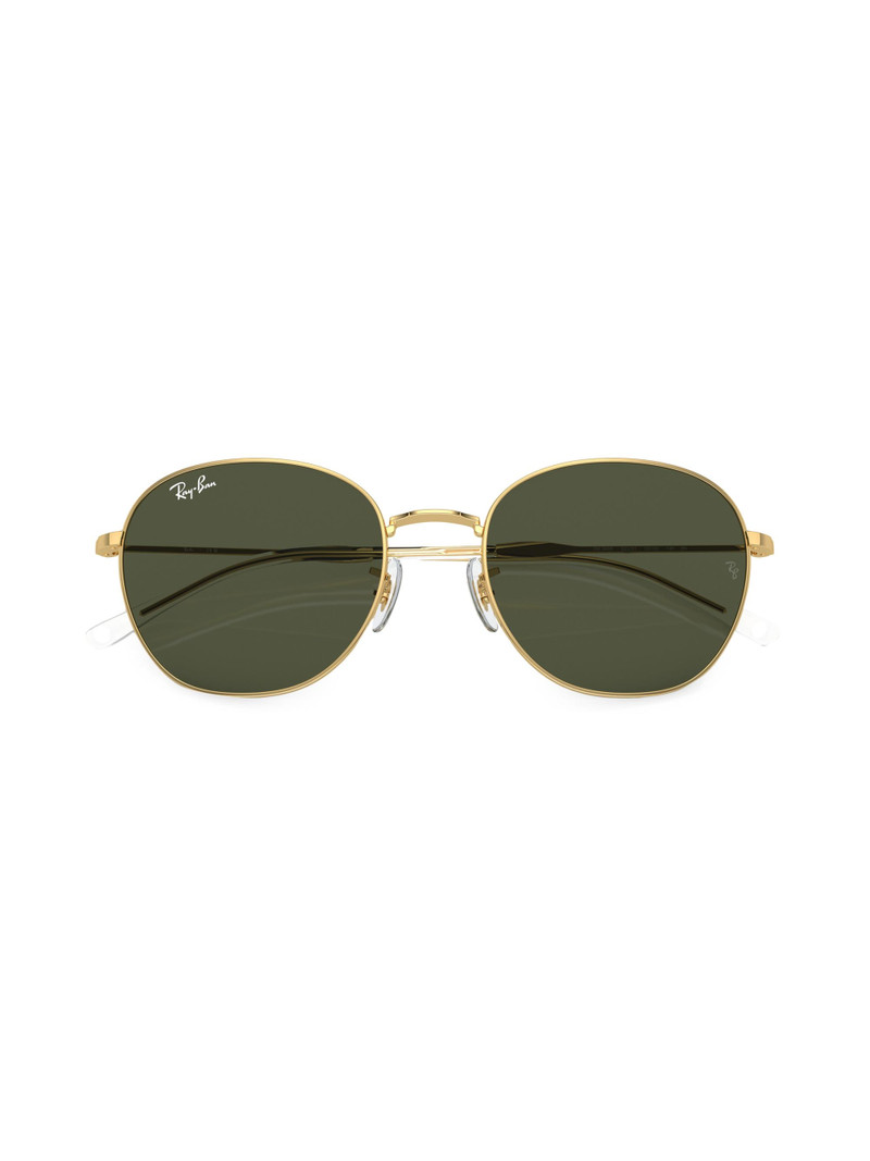 Women's RB3809 55MM Round Sunglasses - Gold Flash Green 6