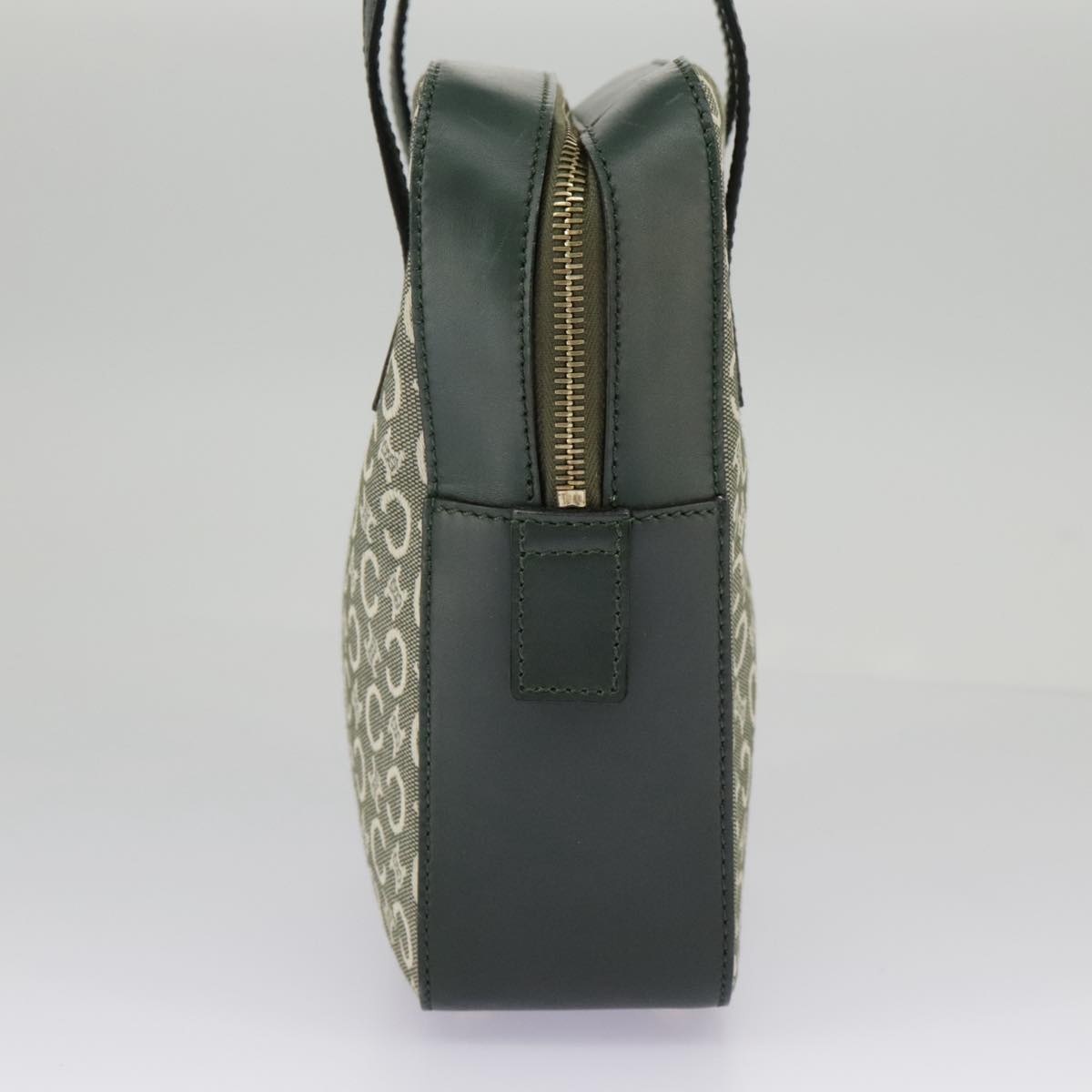 CELINE C Macadam Canvas Hand Bag Gray Gold - 4