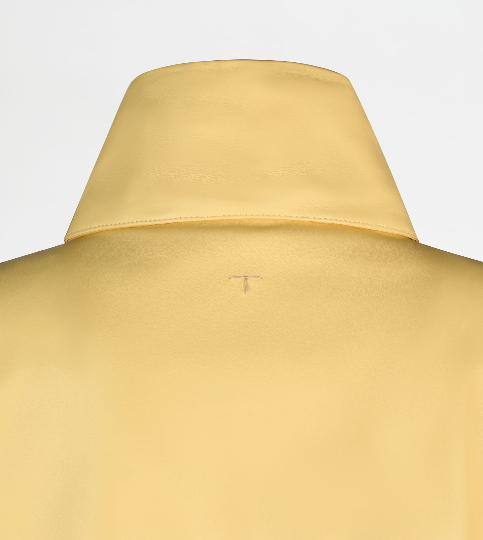 WINDBREAKER IN NAPPA LEATHER - YELLOW - 8
