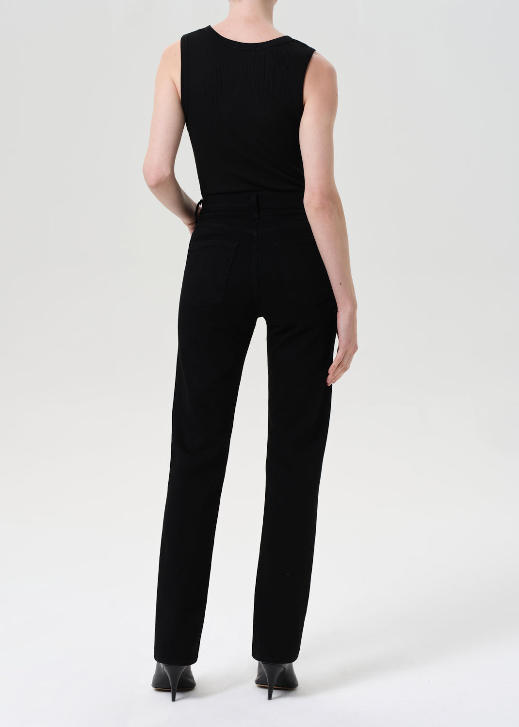 90'S PINCH WAIST HIGH RISE STRAIGHT LONG (COMFORT STRETCH) IN COVER - 4