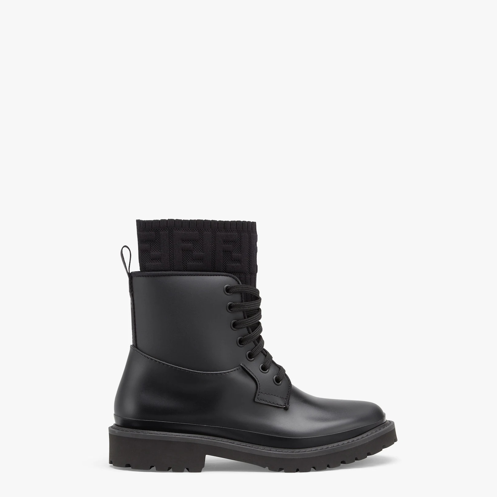 Black PVC biker boots - 1