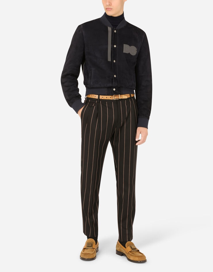 Pencil-stripe stretch pants - 6