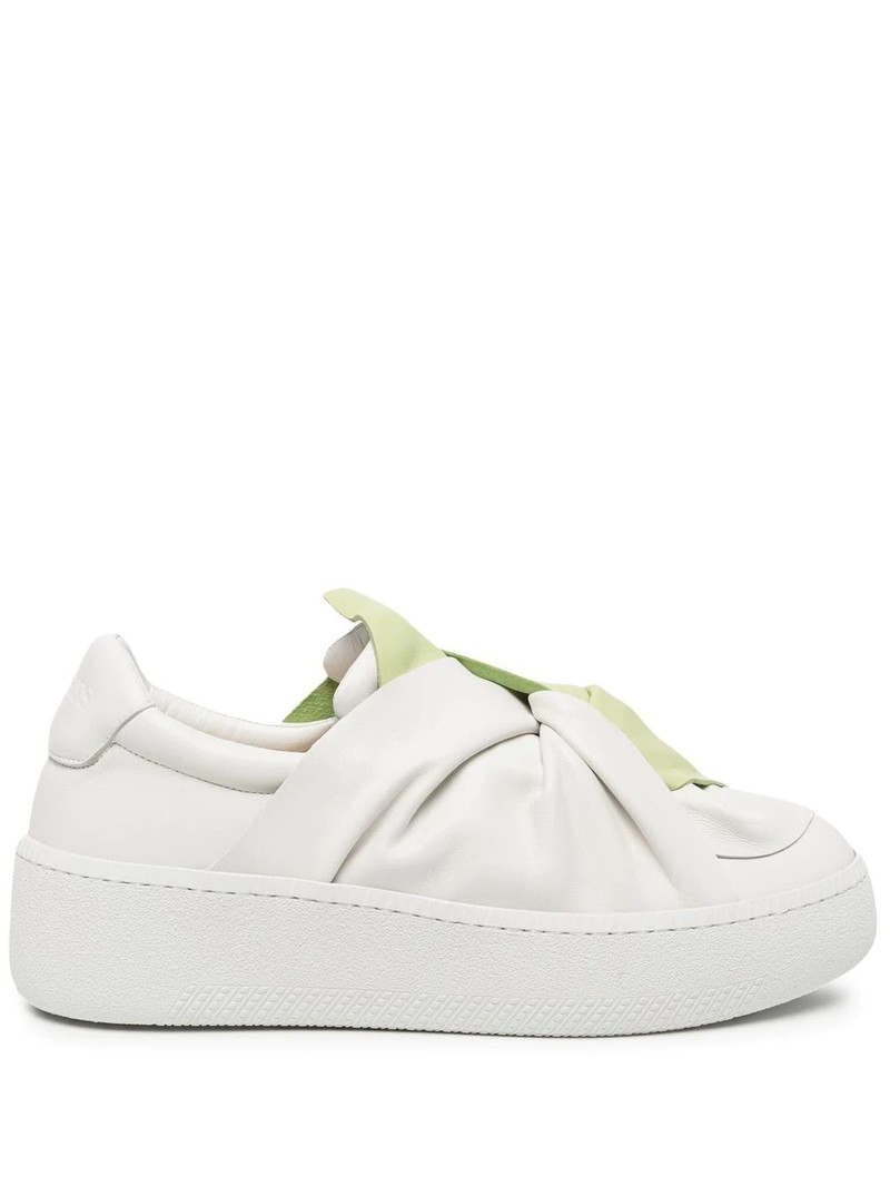 knotted two-tone sneakers 1