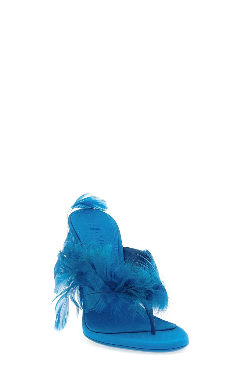 PARIS TEXAS 'Lidia Feather Thong' mules outlook