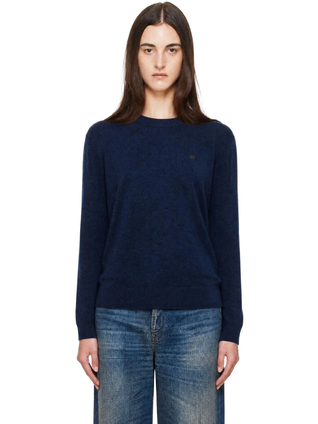 Navy Yak Wool Sweater - 1