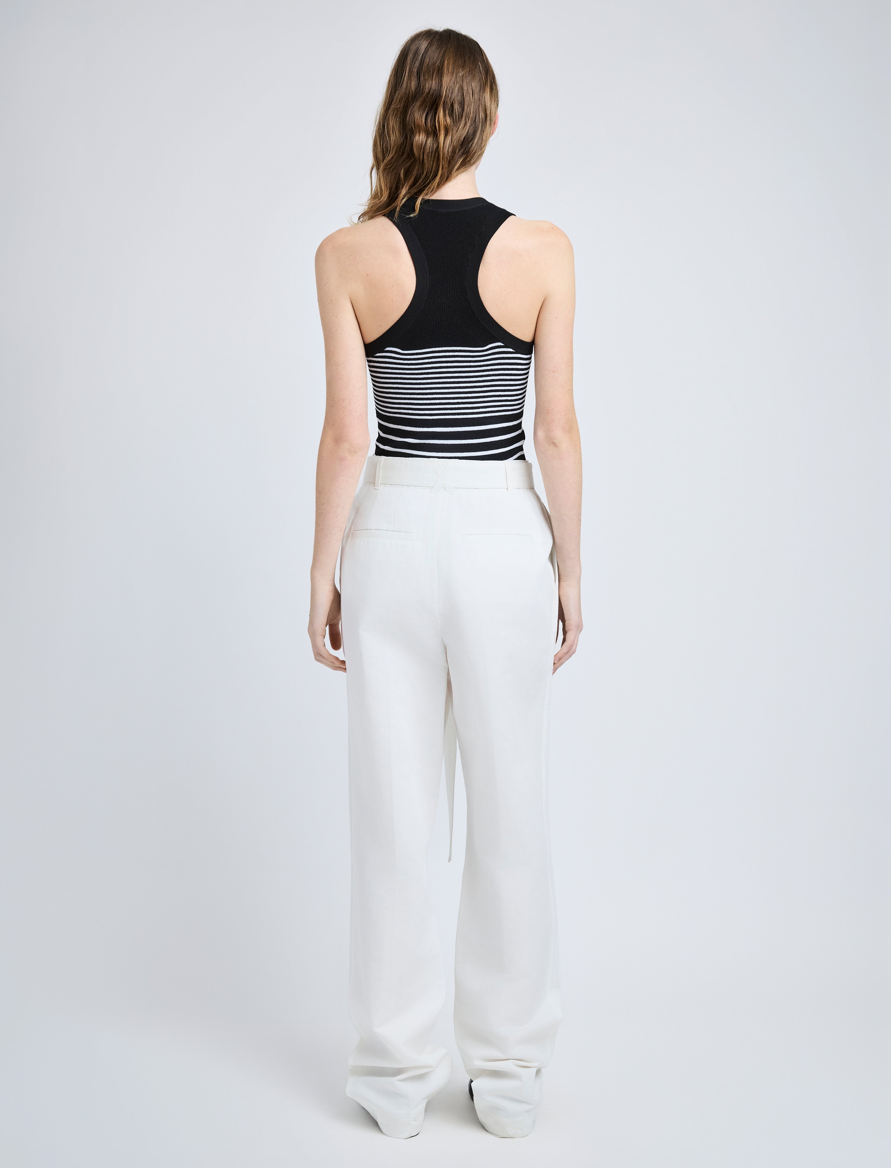 Roberts Top in Matte Viscose Rib - 5