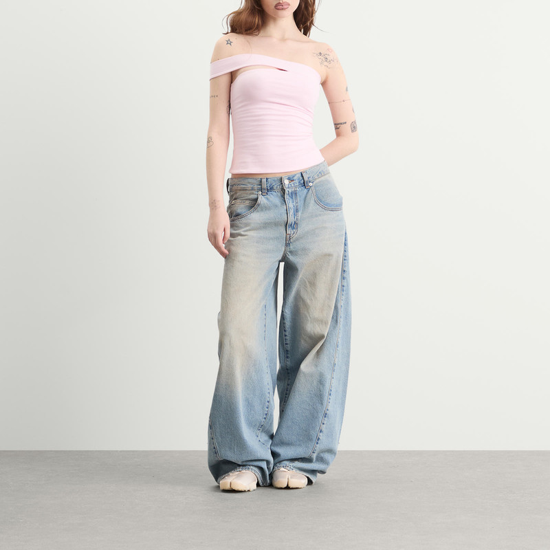 SKIMS SKIMS Cotton Jersey One Shoulder Top outlook