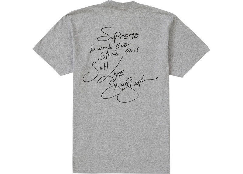 Supreme Supreme Buju Banton Tee Heather Grey outlook