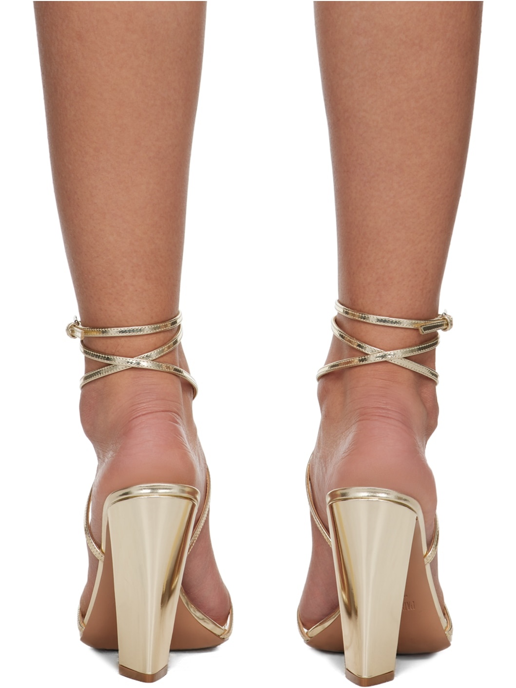 Gold Diana Heeled Sandals - 2