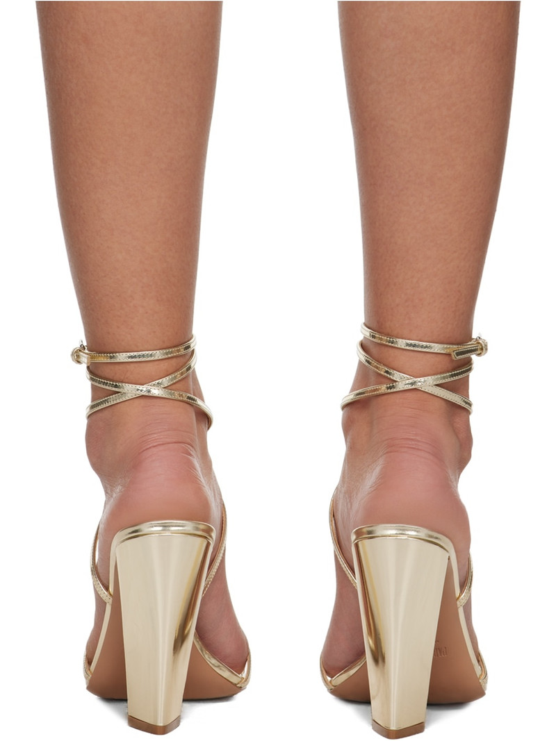 Gold Diana Heeled Sandals 2