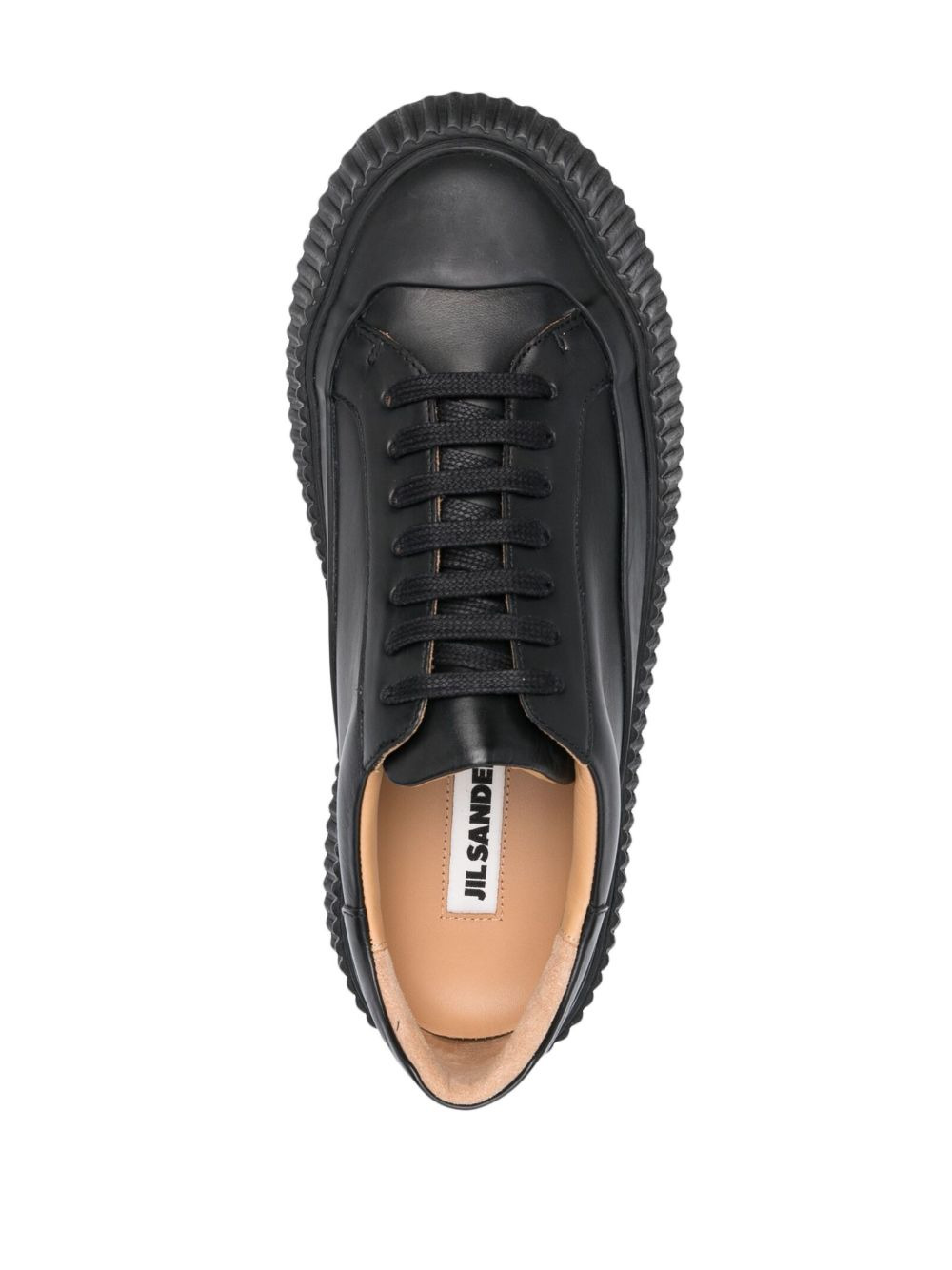 low-top lace-up trainers - 4