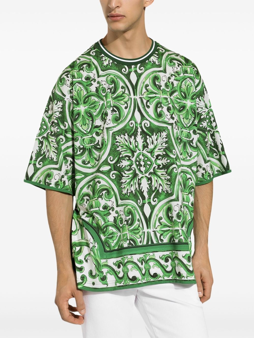 Majolica cotton t-shirt - 5