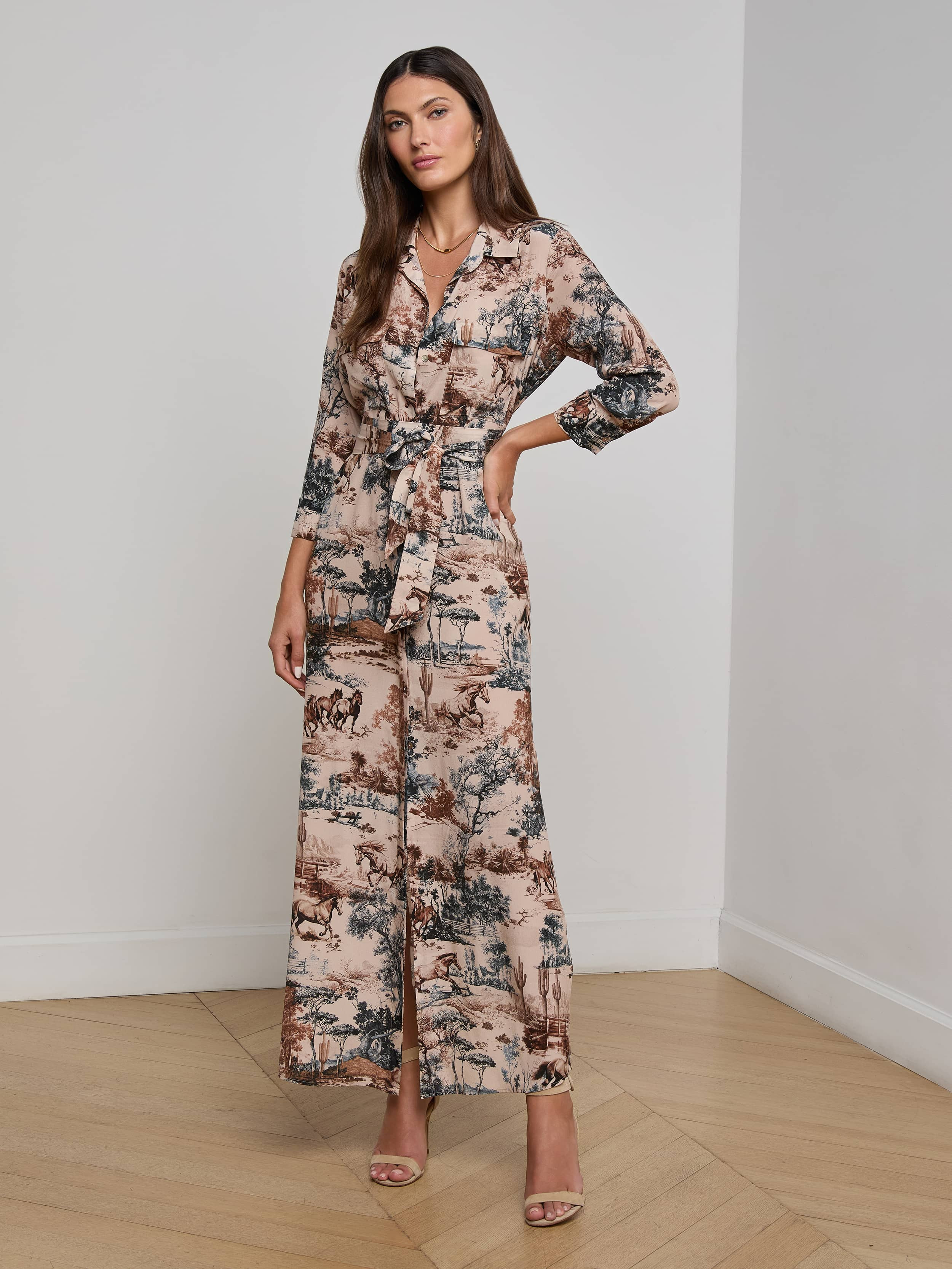 Cameron Silk Shirt Dress - 2
