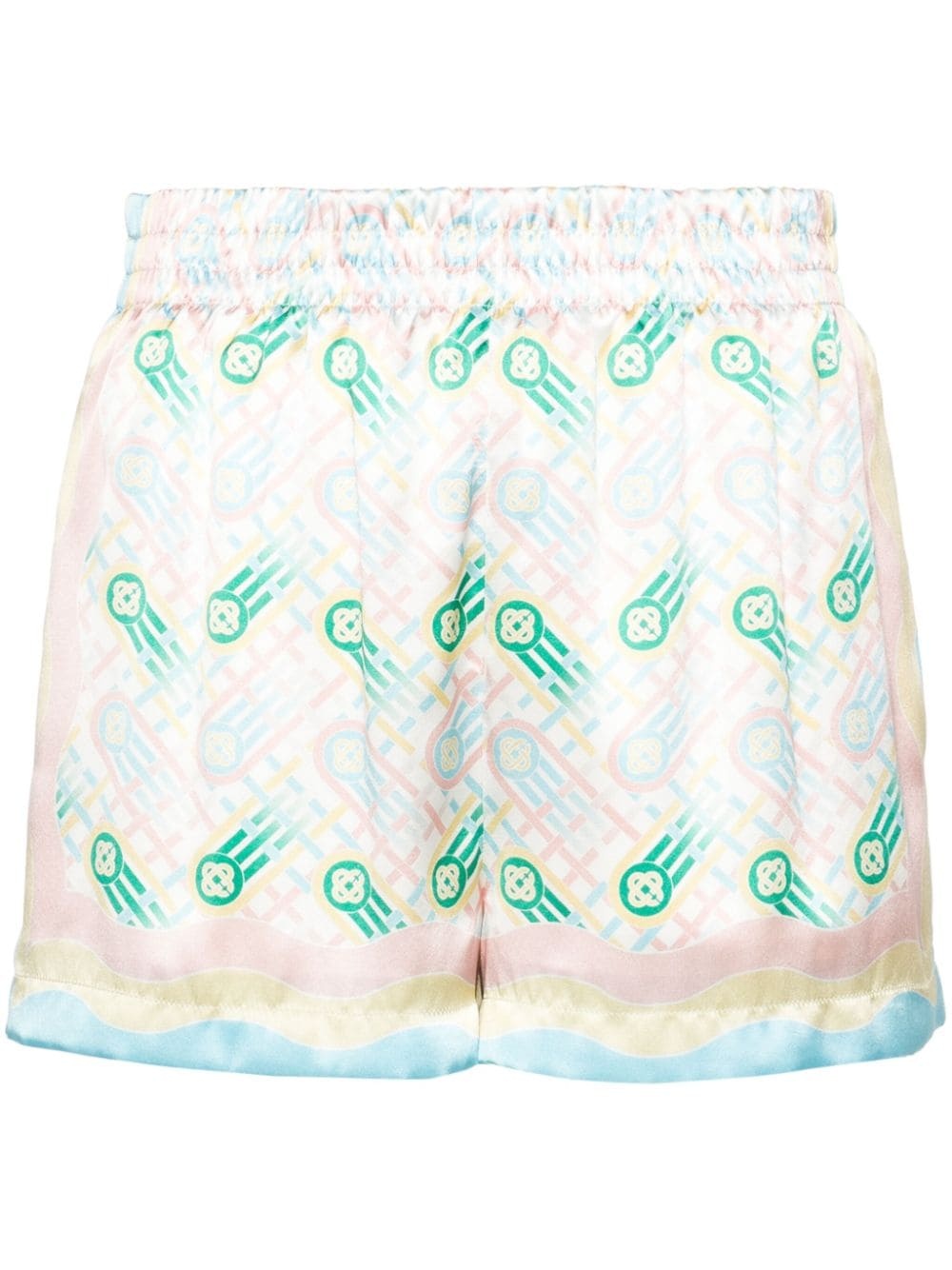 Ping Pong-print silk shorts - 1