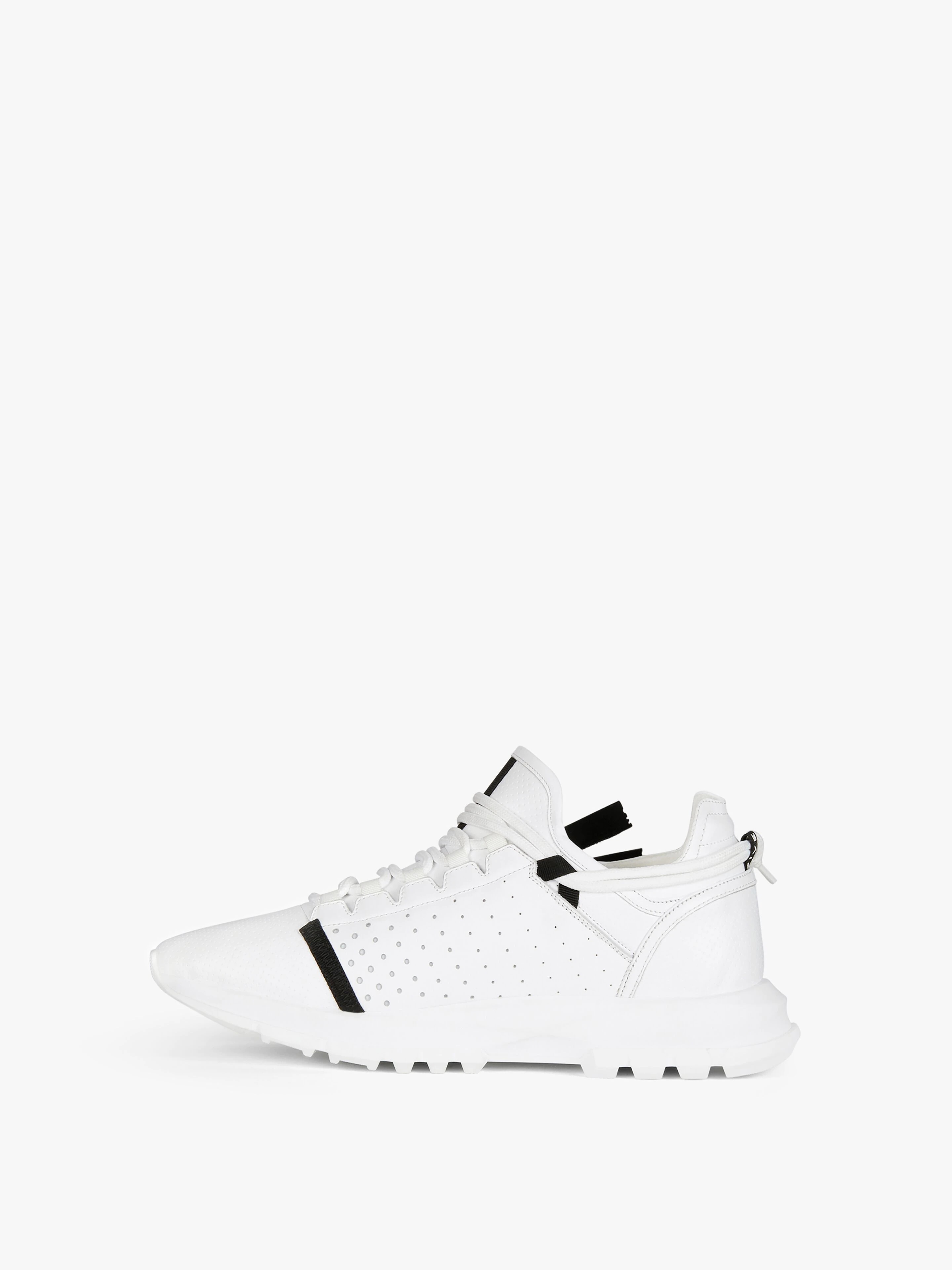 SPECTRE RUNNER SNEAKERS IN PERFORATED LEATHER WITH ZIP - 3