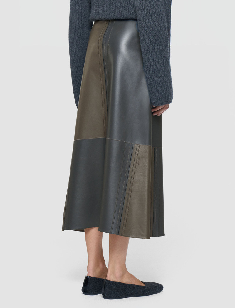 Cezanne Overlay Nappa Leather Skirt 3