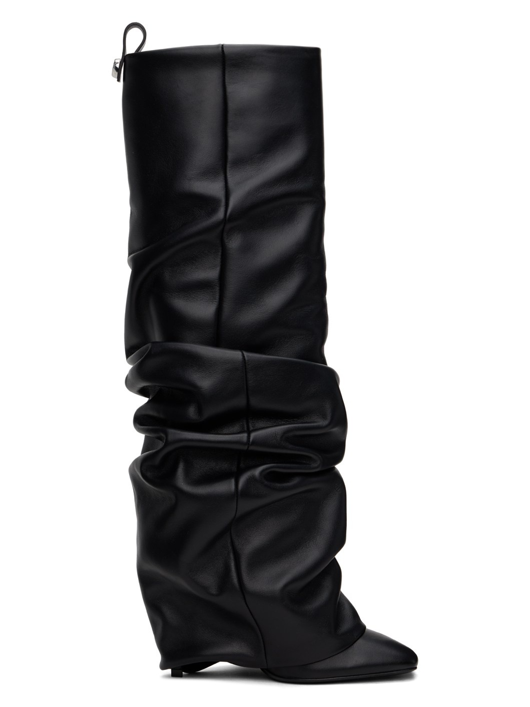 Black Rea Tube Tall Boots - 1