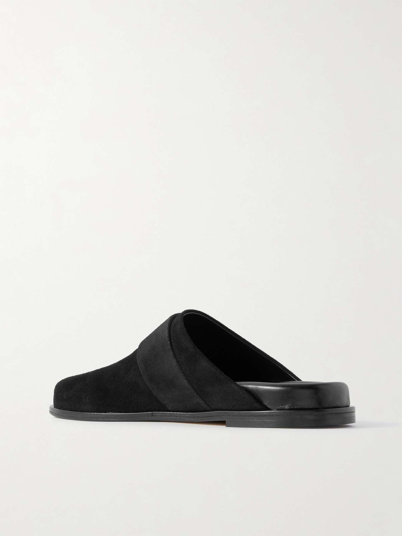 Finja buckled suede mules Black - 3