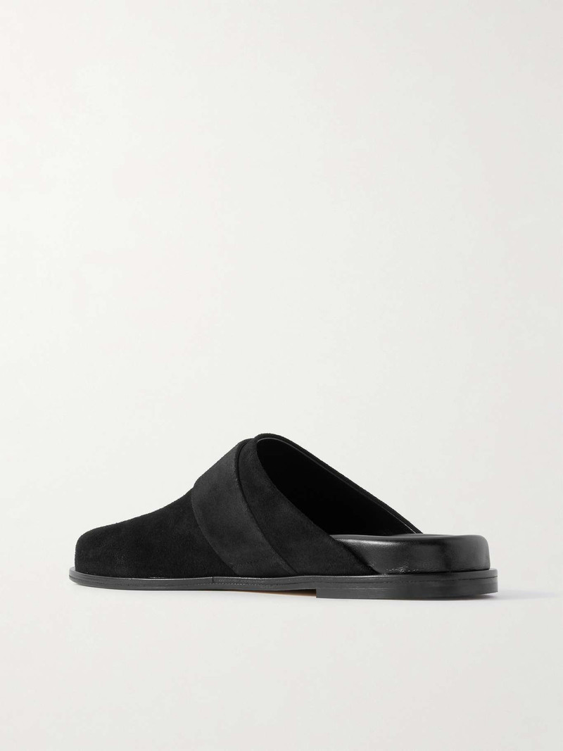 Finja buckled suede mules Black 3