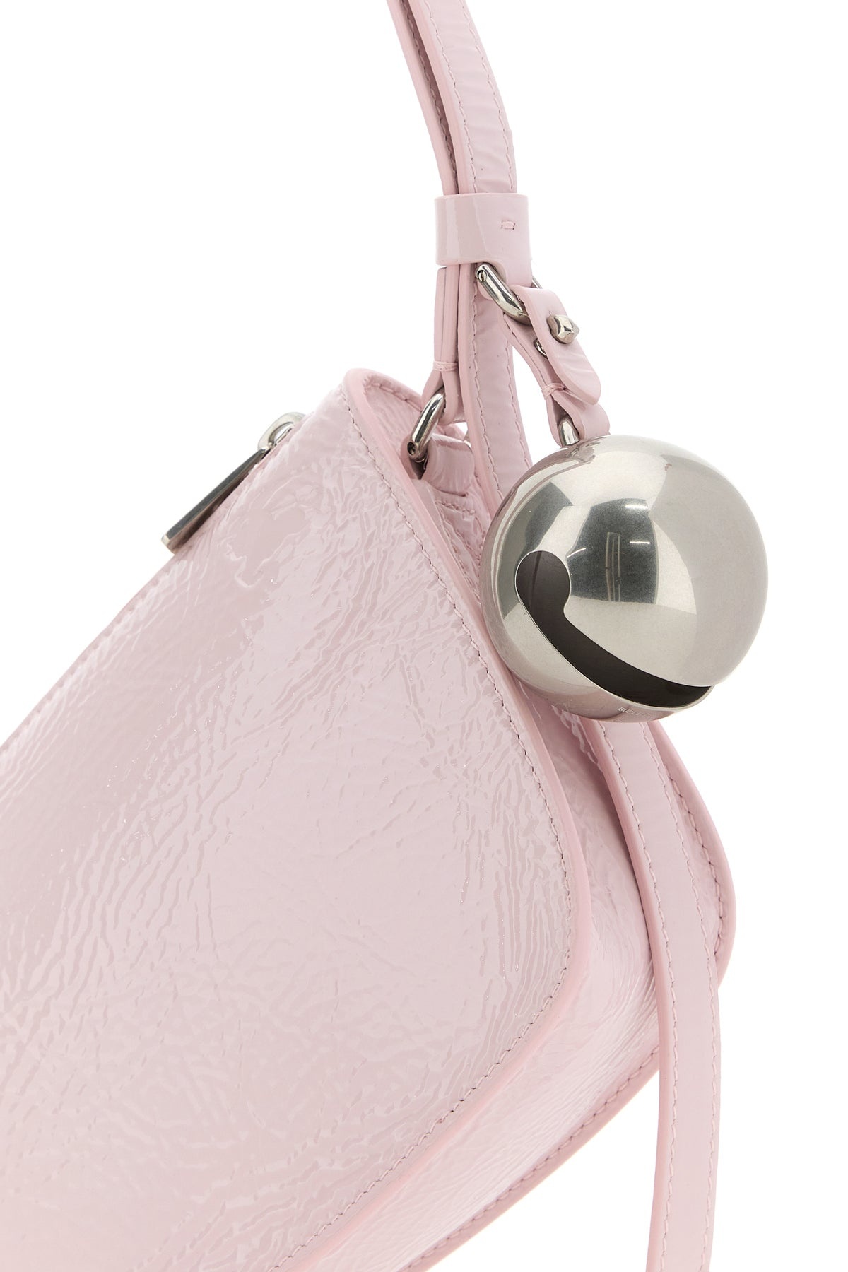 Pink leather Knight small shoulder bag - 4