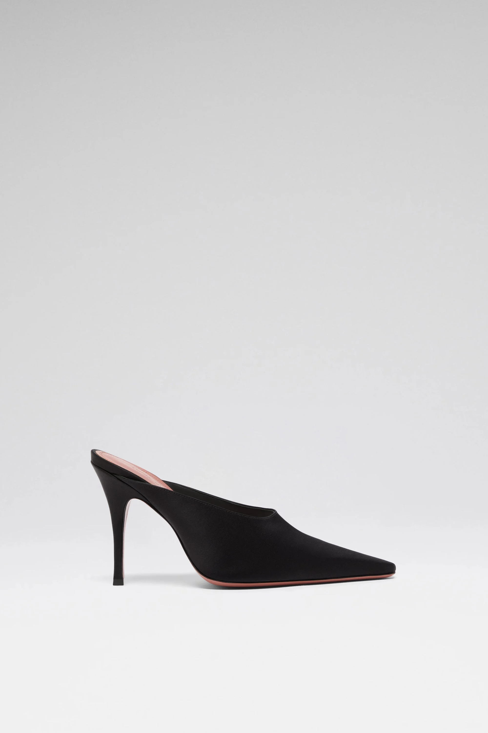 FELICIA MULE 100 BLACK SATIN - 1