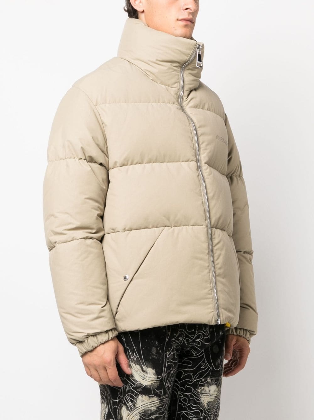 logo-print padded jacket - 5