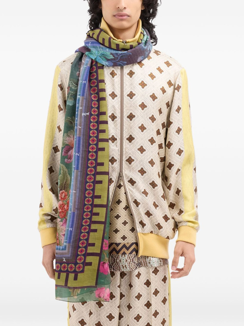Hawnbci floral-print shawl scarf 4