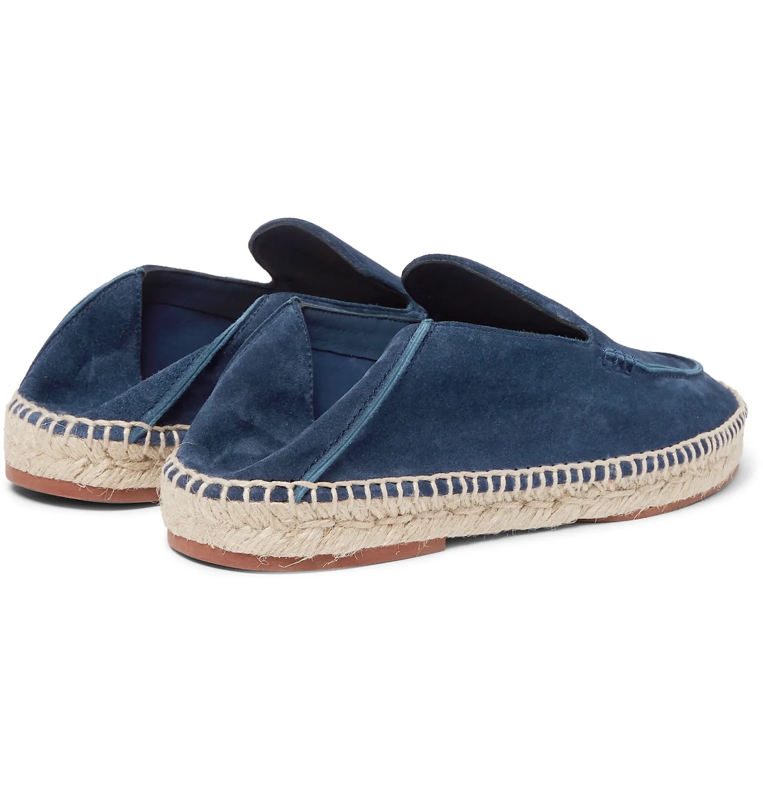 Seaside Walk Collapsible-Heel Suede Espadrilles - 27