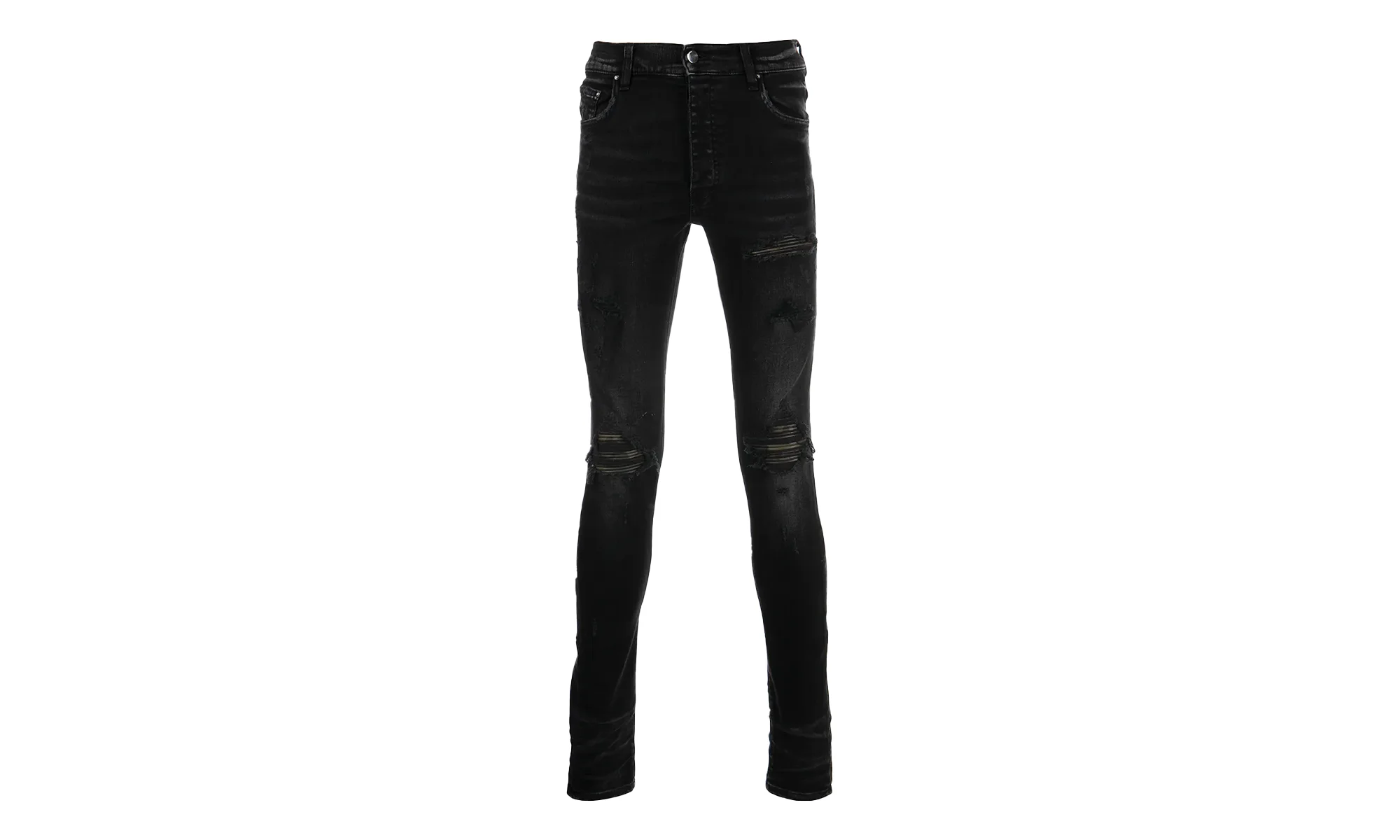 MX1 Camo Leather Patch Jeans "Aged Black" PF22MDS028 023 - 1