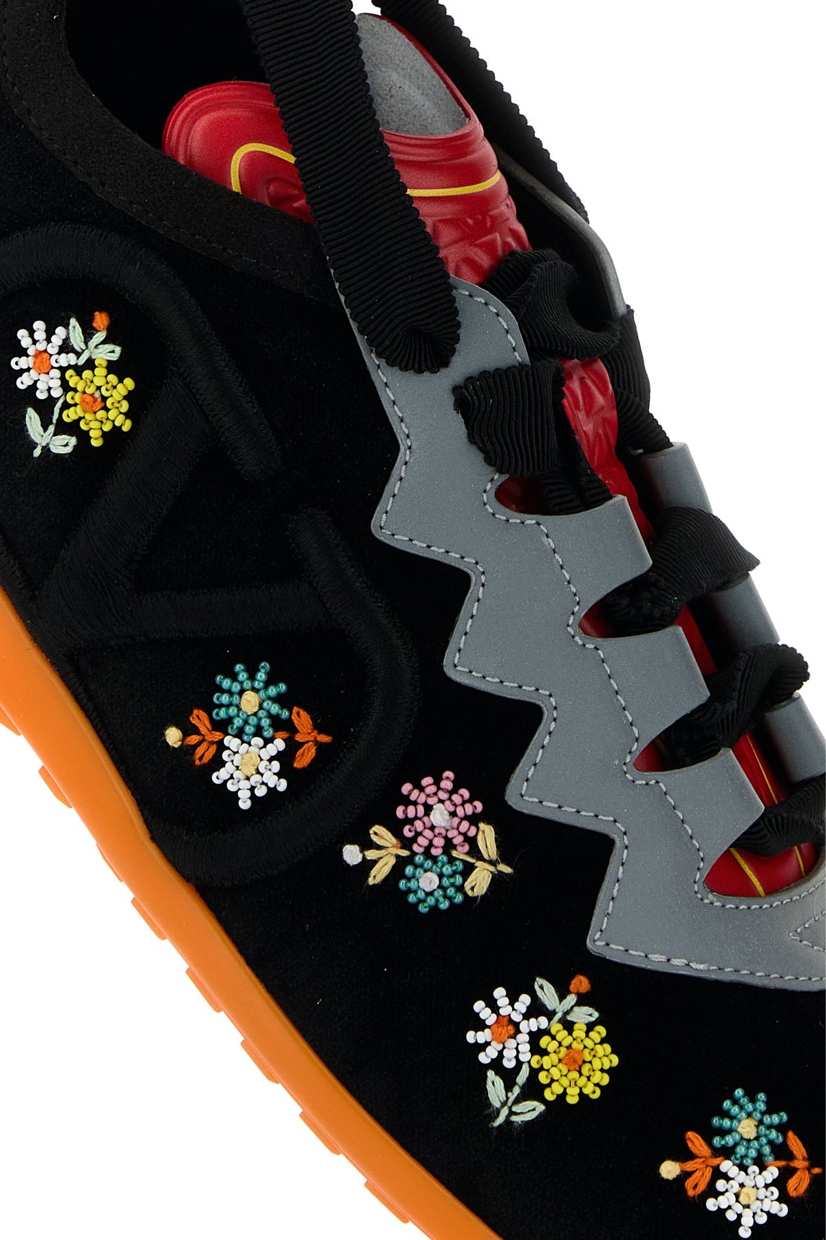 Black velvet Chromathon sneakers - 4