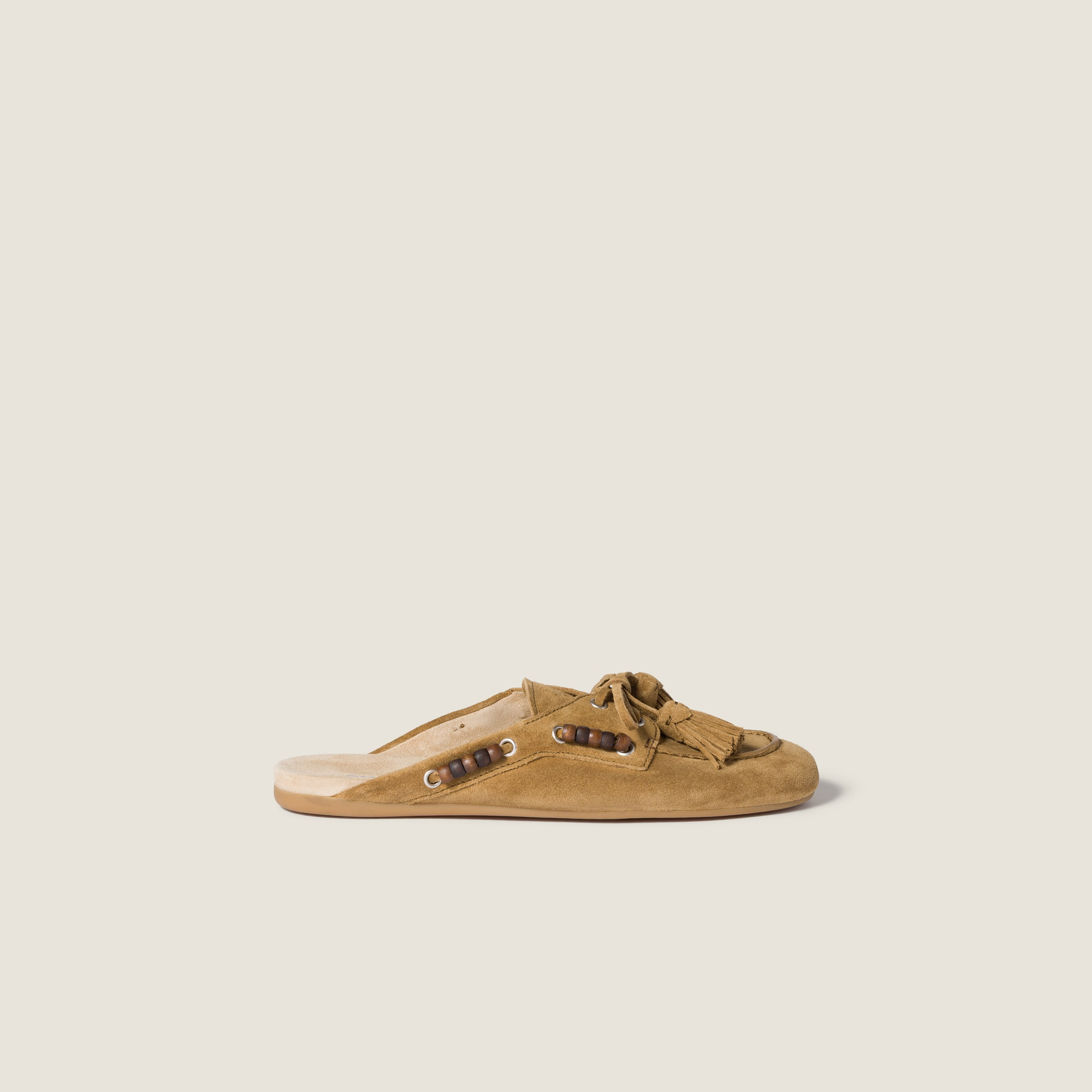 Suede leather mules - 2