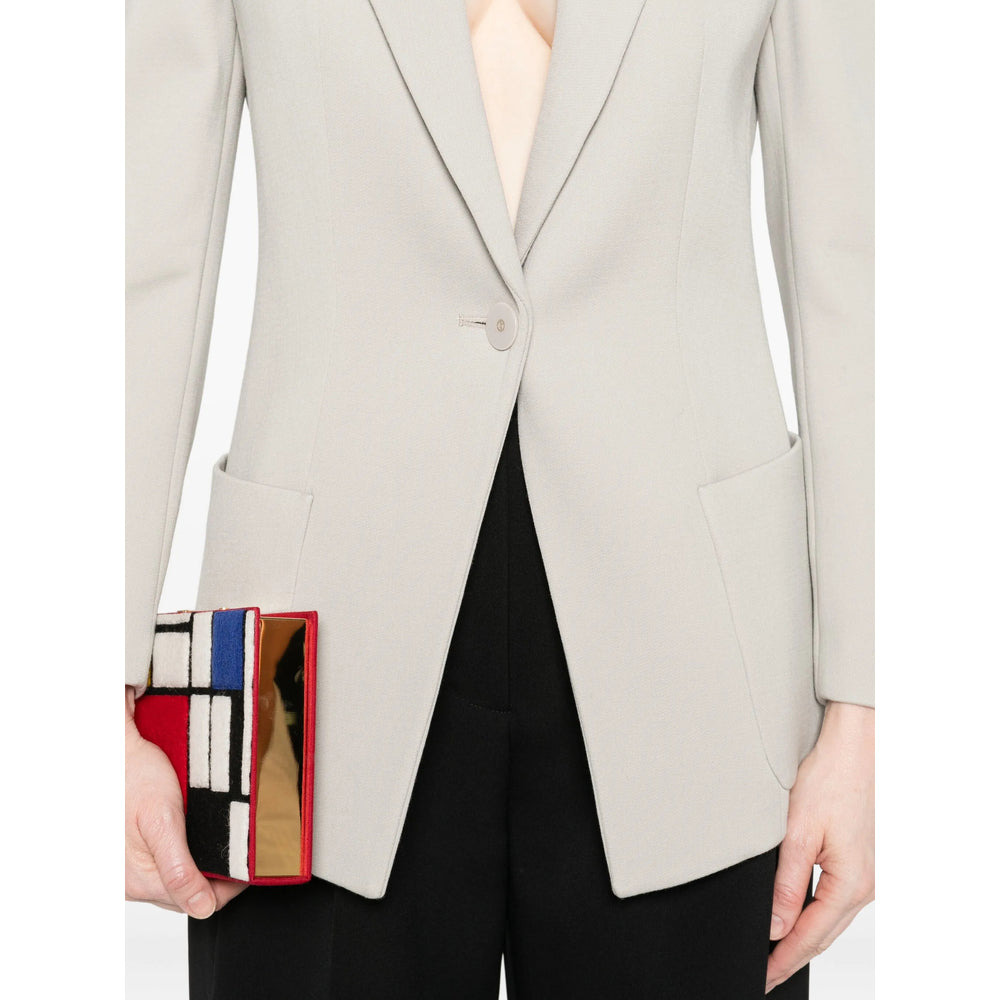 Giorgio Armani Neutrals Jackets - Blazers Women - 4