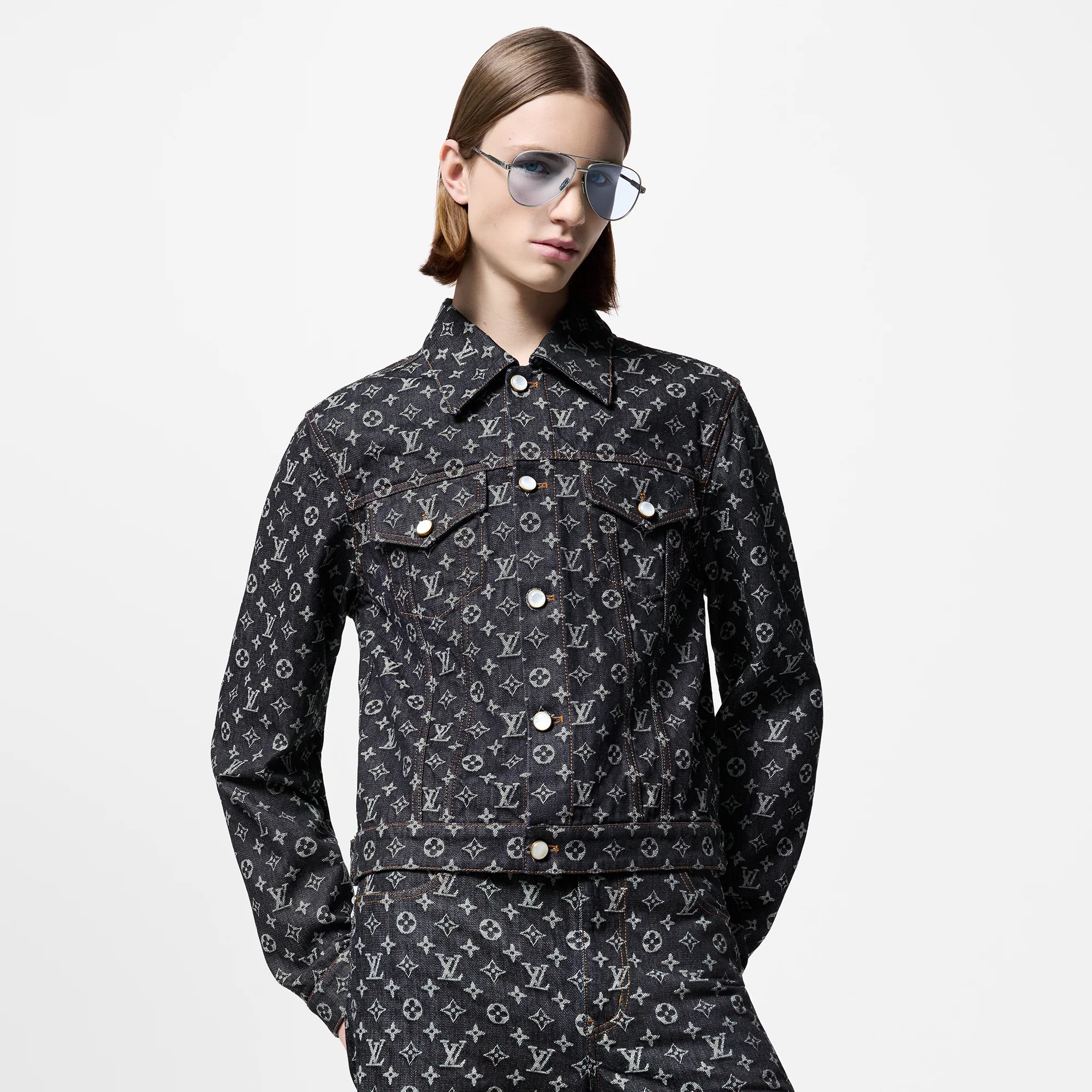 Monogram Jacquard Denim Jacket - 2