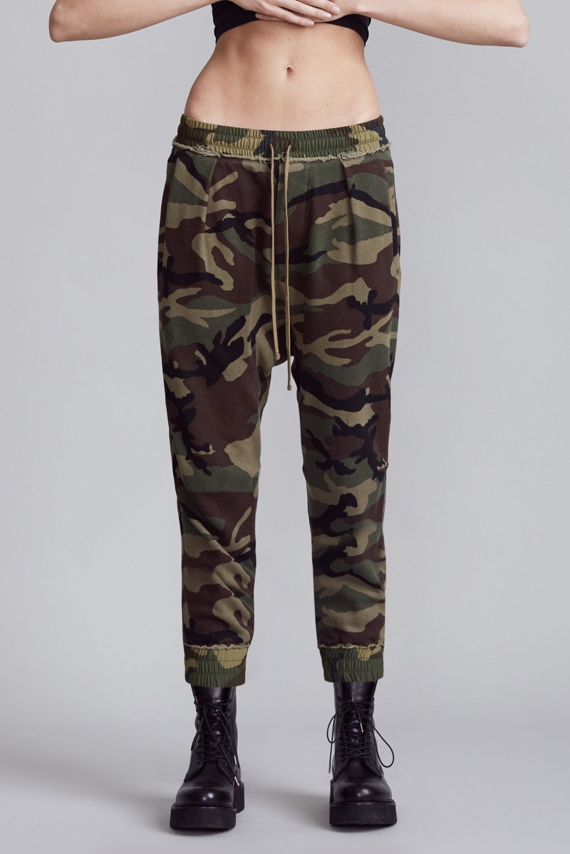 R13 Harem Sweatpant - Camo | R13 Denim outlook