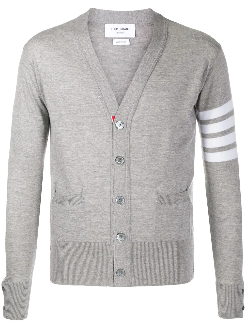 4-Bar V-neck cardigan - 1