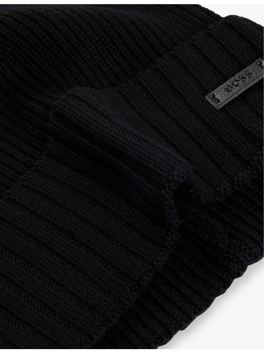 Ribbed brand-patch wool knitted beanie hat - 2