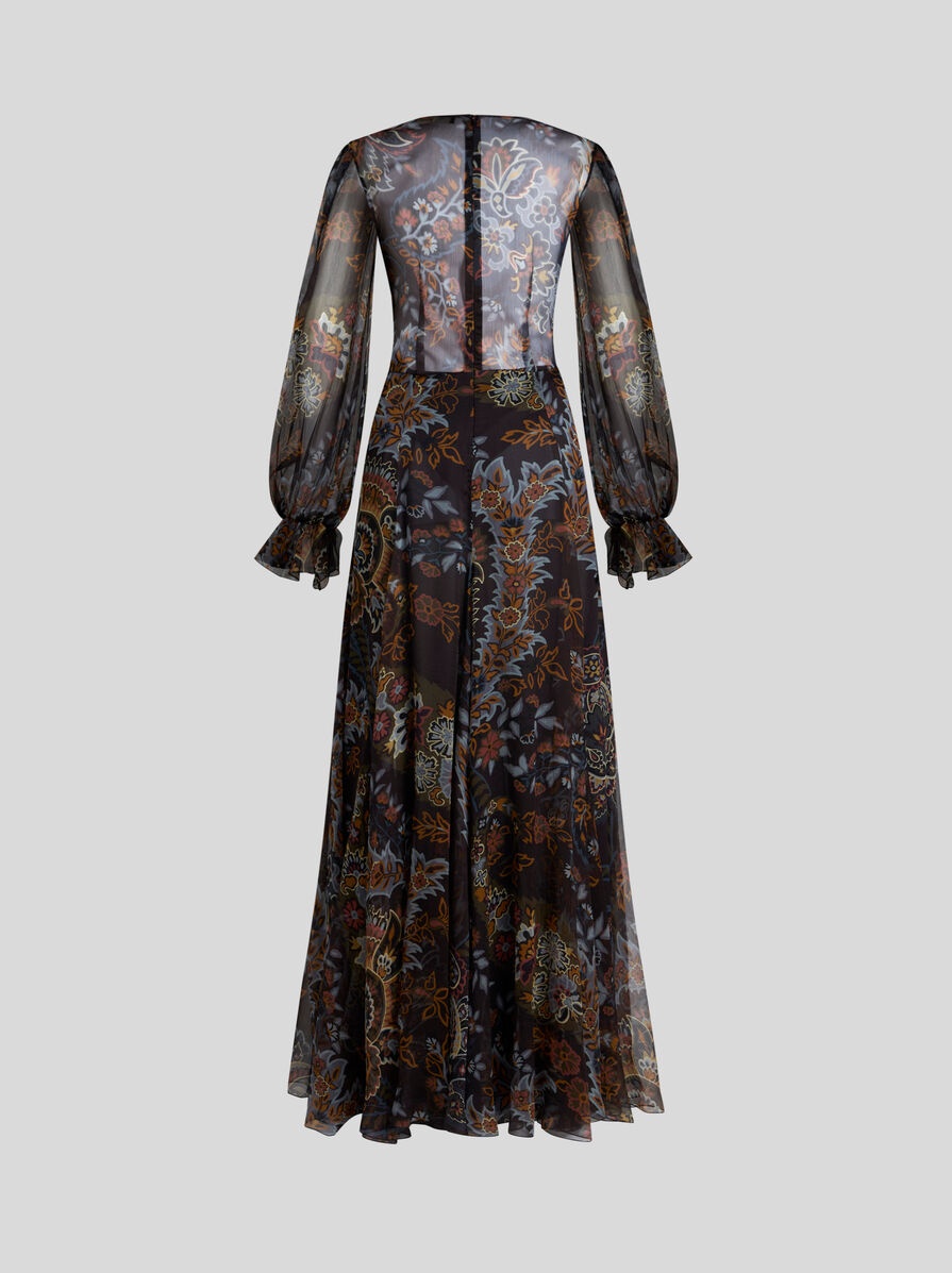 PRINTED SILK DRESS - 4